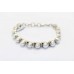 Bracelet 925 Sterling Silver Natural White Pearl Gemstone C 566